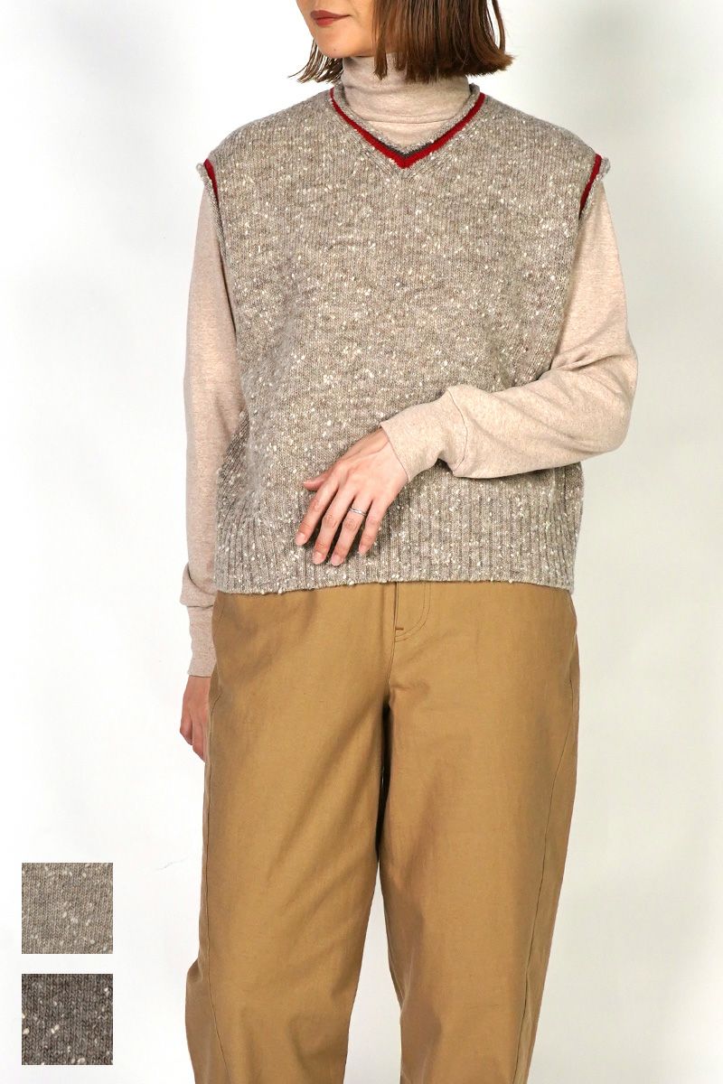 homspun(ホームスパン)  ナチュラルネップベスト 7937