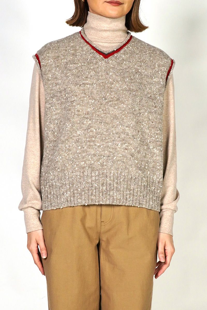 homspun(ホームスパン)  ナチュラルネップベスト 7937