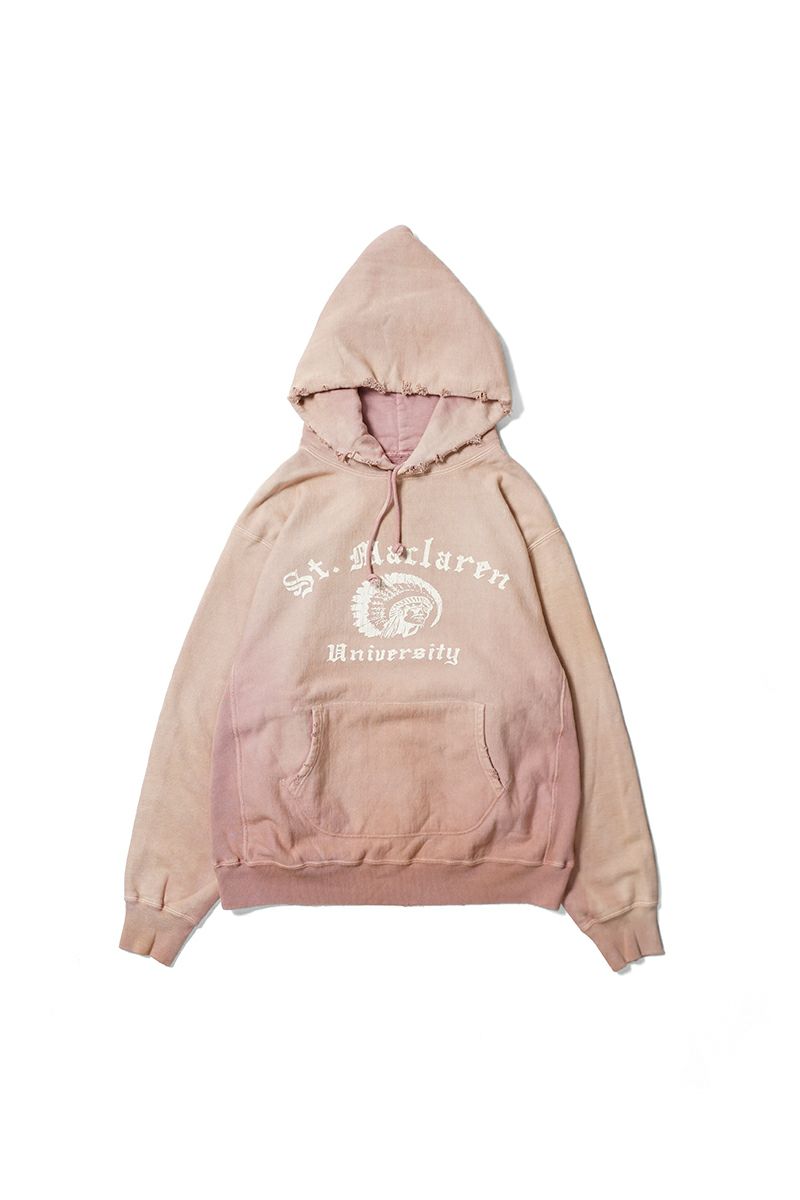 BOWWOW(バウワウ) ST. MACLAREN UNIV. HOODIE AGED セントマクラーレンユニバーシティフーディーエイジド BW252-MUH