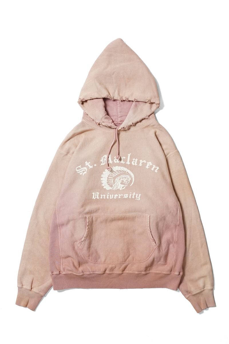 BOWWOW(バウワウ) ST. MACLAREN UNIV. HOODIE AGED セントマクラーレンユニバーシティフーディーエイジド BW252-MUH