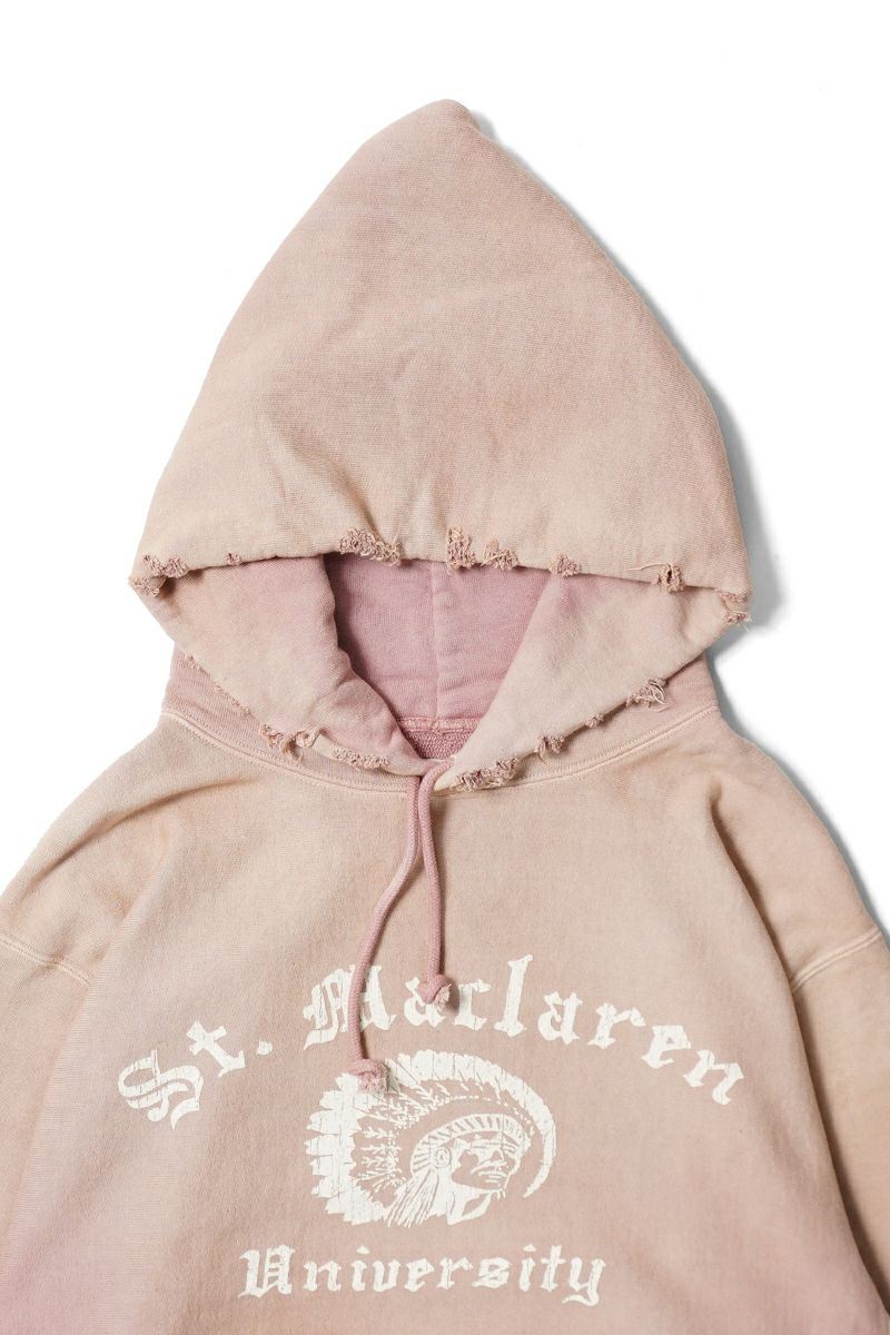 BOWWOW(バウワウ) ST. MACLAREN UNIV. HOODIE AGED セントマクラーレンユニバーシティフーディーエイジド BW252-MUH