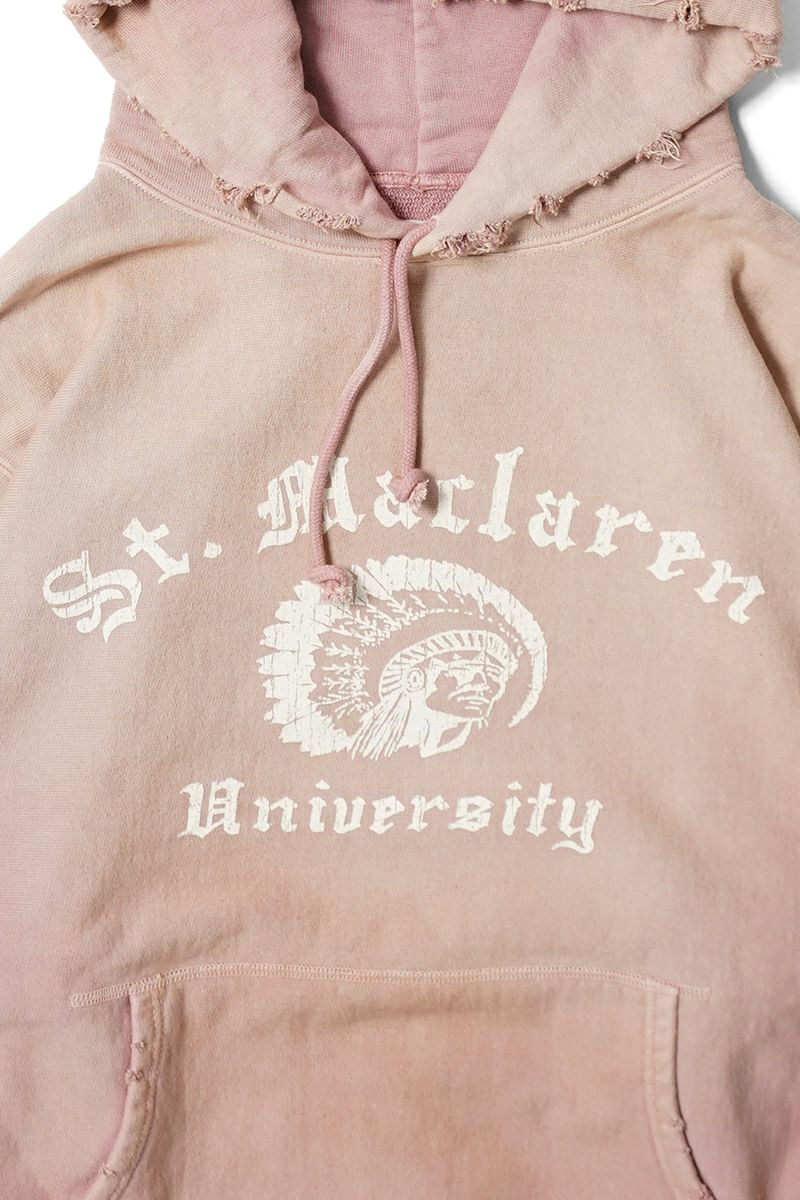 BOWWOW(バウワウ) ST. MACLAREN UNIV. HOODIE AGED セントマクラーレンユニバーシティフーディーエイジド BW252-MUH