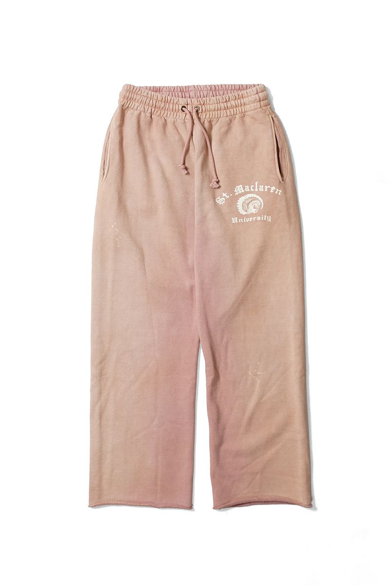 BOWWOW(バウワウ) ST. MACLAREN UNIV. SWEAT PANTS AGED セントマクラーレンユニバーシティスウェットパンツエイジド BW252-MUSP