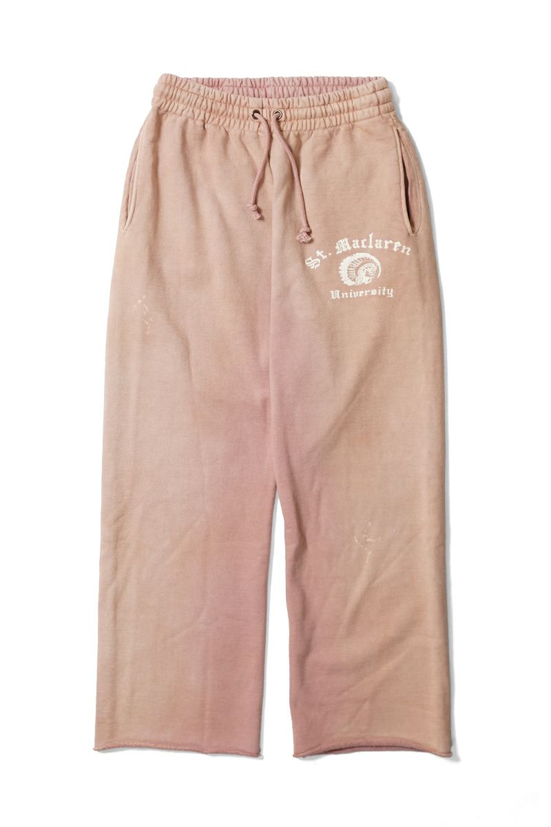 BOWWOW(バウワウ) ST. MACLAREN UNIV. SWEAT PANTS AGED セントマクラーレンユニバーシティスウェットパンツエイジド BW252-MUSP