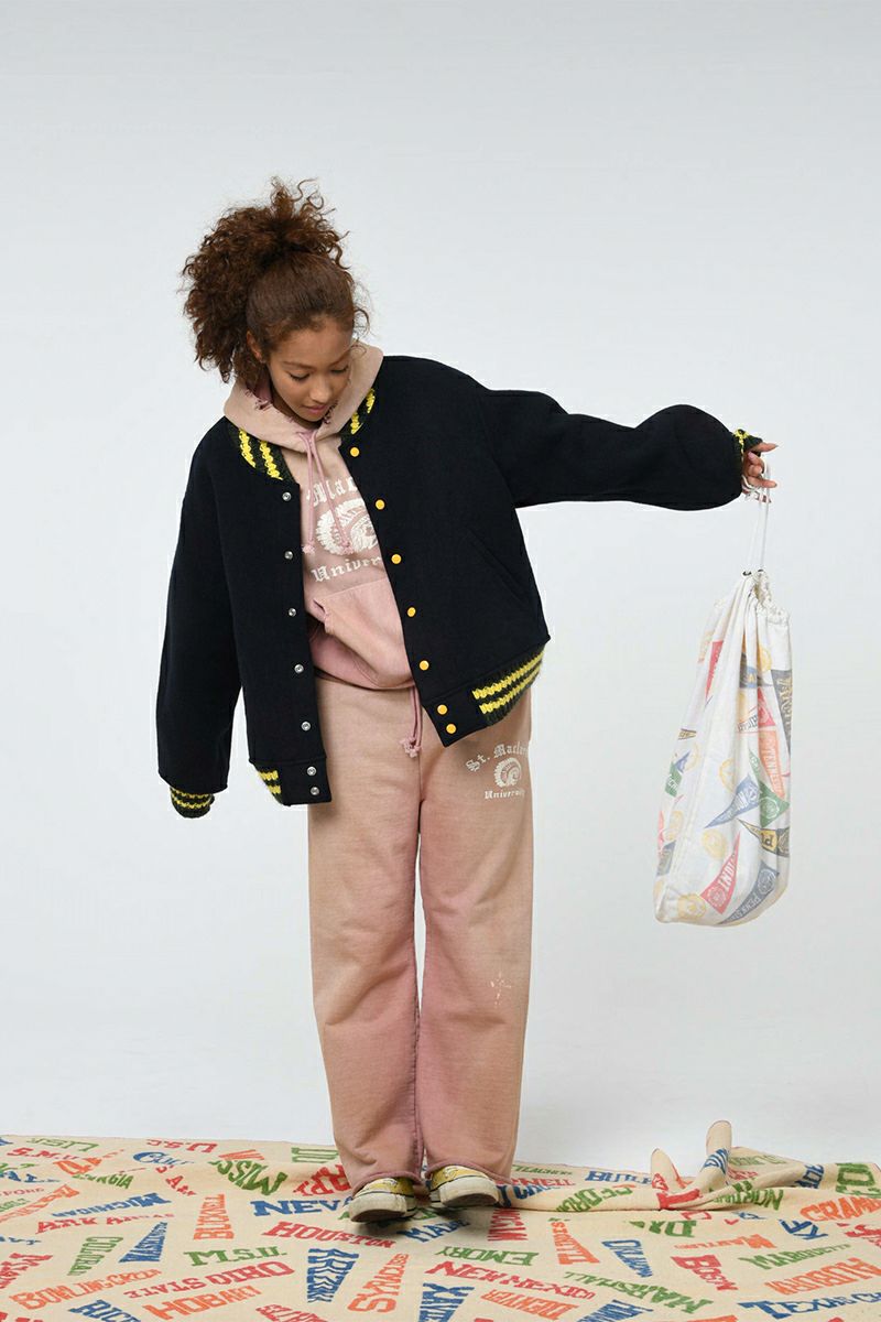 BOWWOW(バウワウ) ST. MACLAREN UNIV. SWEAT PANTS AGED セントマクラーレンユニバーシティスウェットパンツエイジド BW252-MUSP