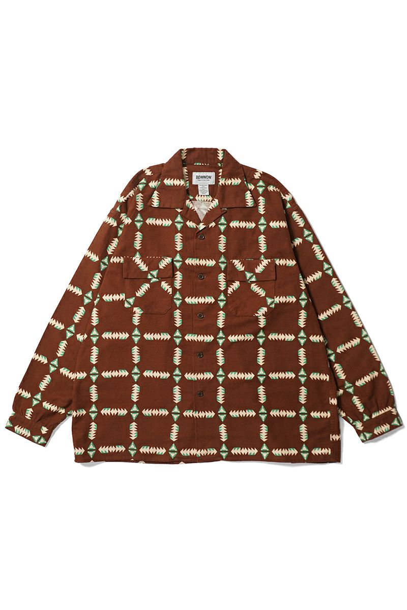 BOWWOW(バウワウ) NAVAJO PRINT FLANNEL SHIRT ナバホプリントフランネルシャツ BW252-NPFS