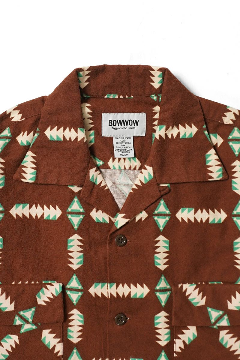 BOWWOW(バウワウ) NAVAJO PRINT FLANNEL SHIRT ナバホプリントフランネルシャツ BW252-NPFS