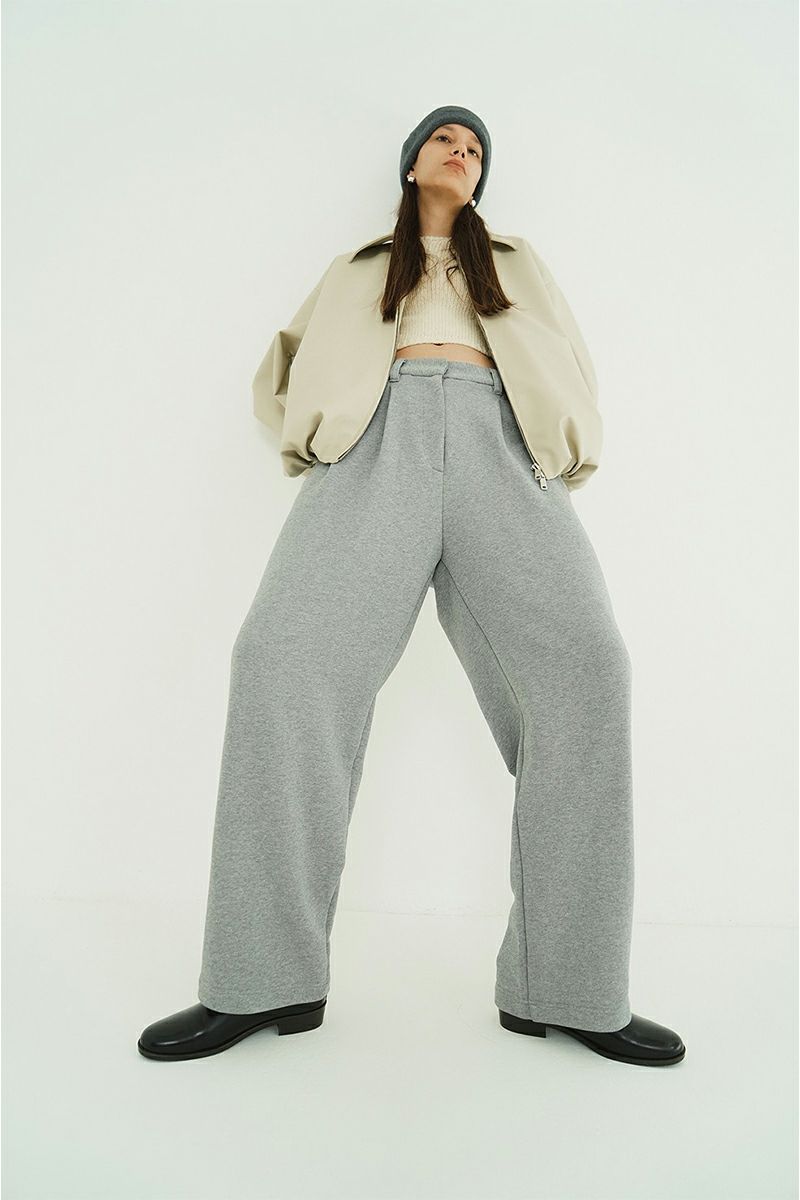 CLANE(クラネ) TWO TUCK SWEAT PANTS ツータックスウェットタックパンツ 19110-7262