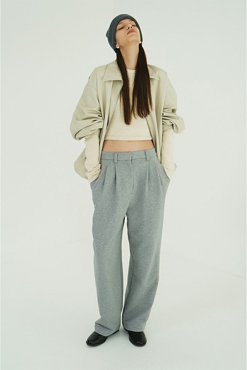 CLANE(クラネ) TWO TUCK SWEAT PANTS ツータックスウェットタックパンツ 19110-7262