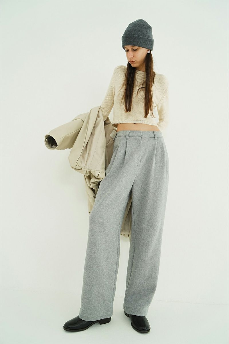 CLANE(クラネ) TWO TUCK SWEAT PANTS ツータックスウェットタックパンツ 19110-7262