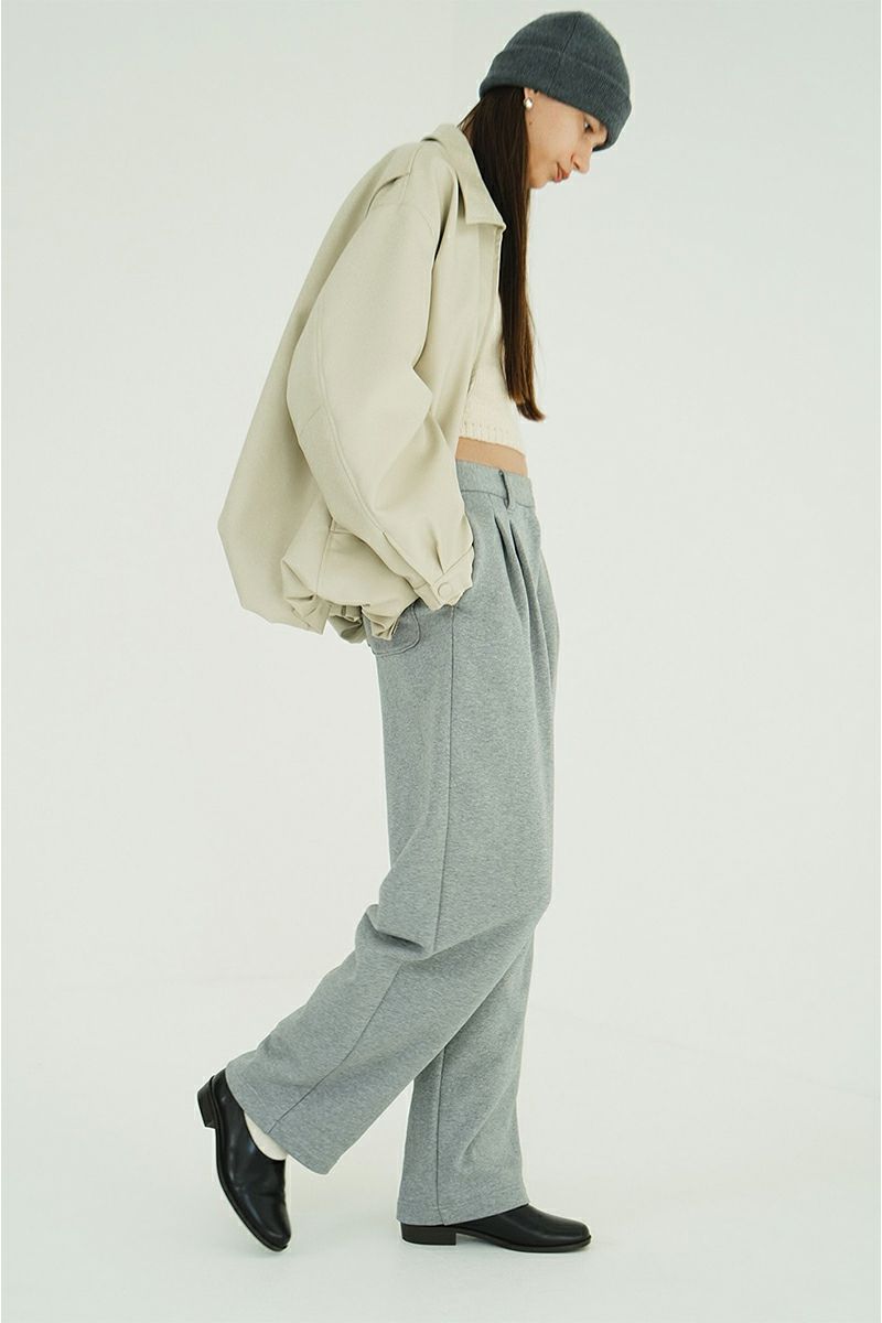 CLANE(クラネ) TWO TUCK SWEAT PANTS ツータックスウェットタックパンツ 19110-7262