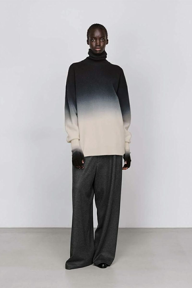 Graphpaper(グラフペーパー) Wool Smooth Flannel Easy Wide Pants ウールスムースフランネルイージーワイドパンツ GU2534-0223B