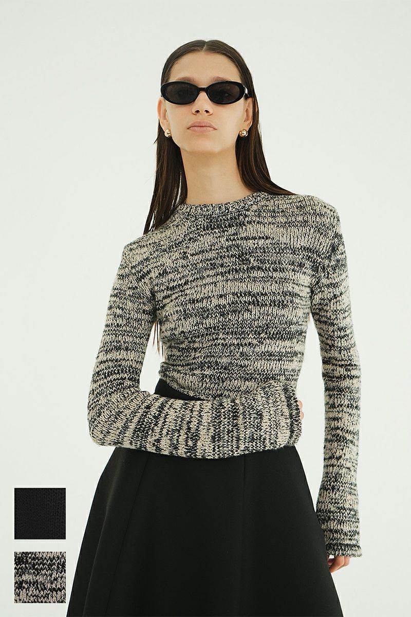 CLANE(クラネ) COTTON SHORT KNIT TOPS コットンショートニットトップス 19106-2192