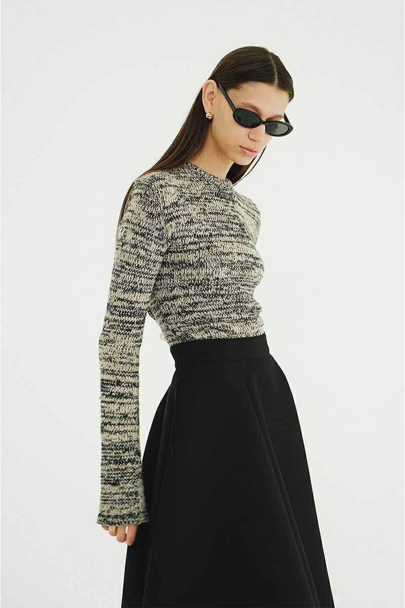 CLANE(クラネ) COTTON SHORT KNIT TOPS コットンショートニットトップス 19106-2192