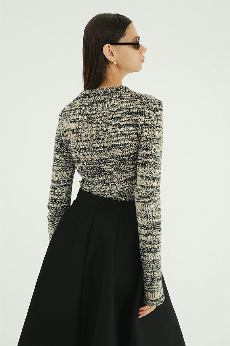 CLANE(クラネ) COTTON SHORT KNIT TOPS コットンショートニットトップス 19106-2192