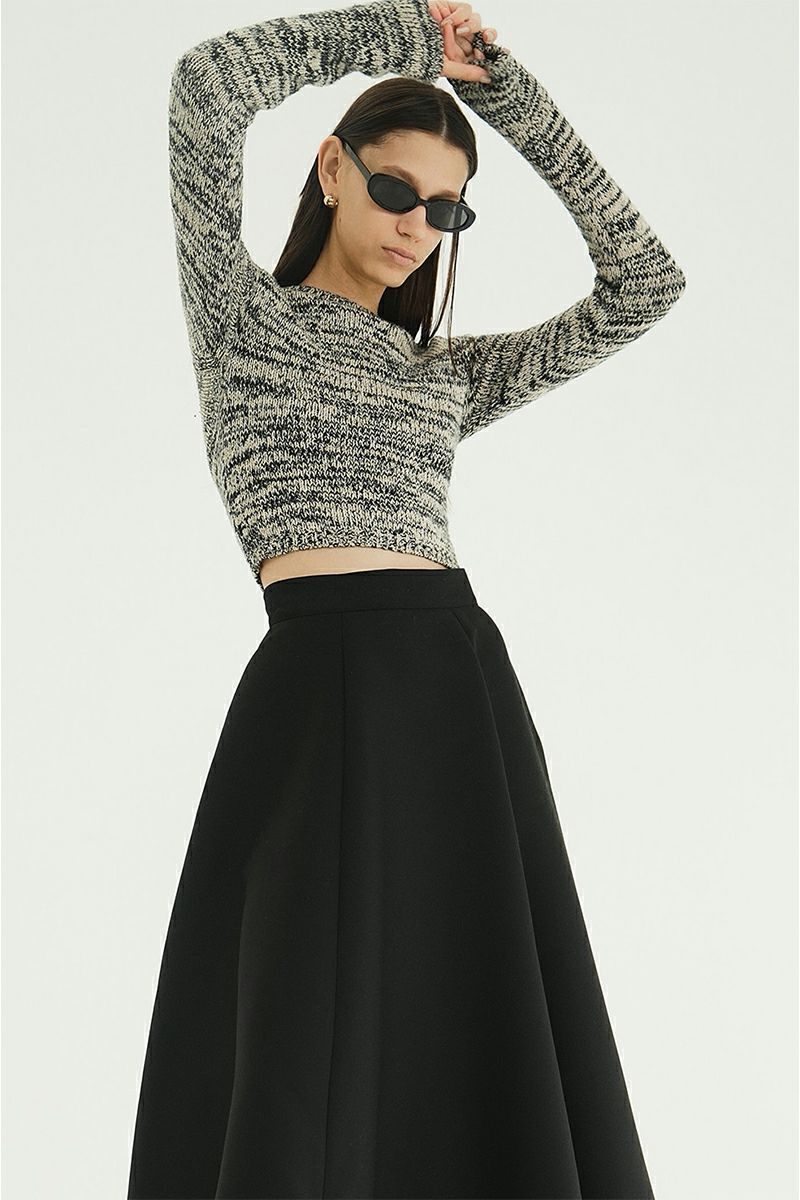 CLANE(クラネ) COTTON SHORT KNIT TOPS コットンショートニットトップス 19106-2192