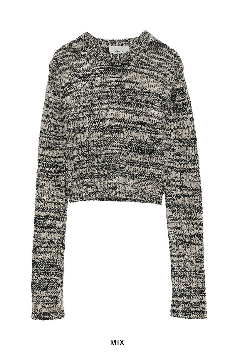 CLANE(クラネ) COTTON SHORT KNIT TOPS コットンショートニットトップス 19106-2192