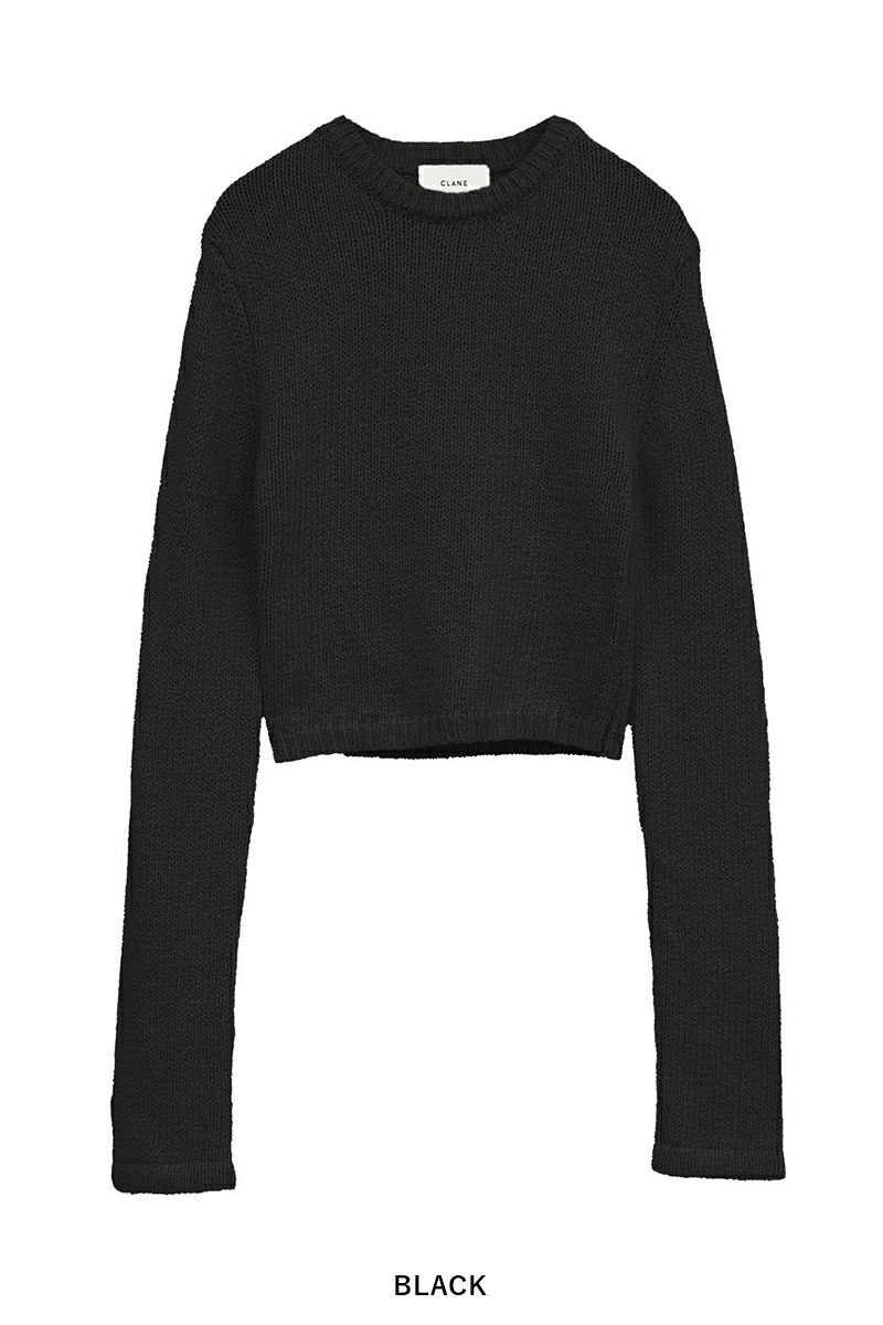 CLANE(クラネ) COTTON SHORT KNIT TOPS コットンショートニットトップス 19106-2192