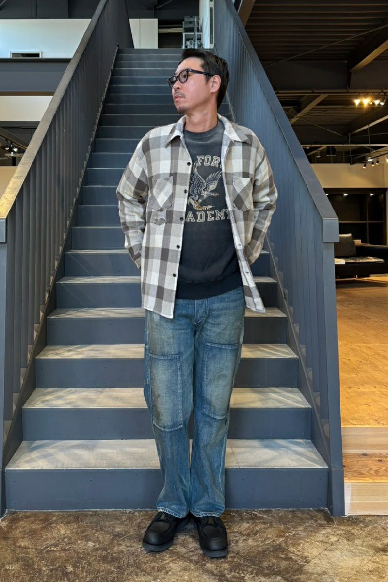 BOWWOW(バウワウ) | BOWWOW(バウワウ)DAMAGED AND STAINED FLANNEL