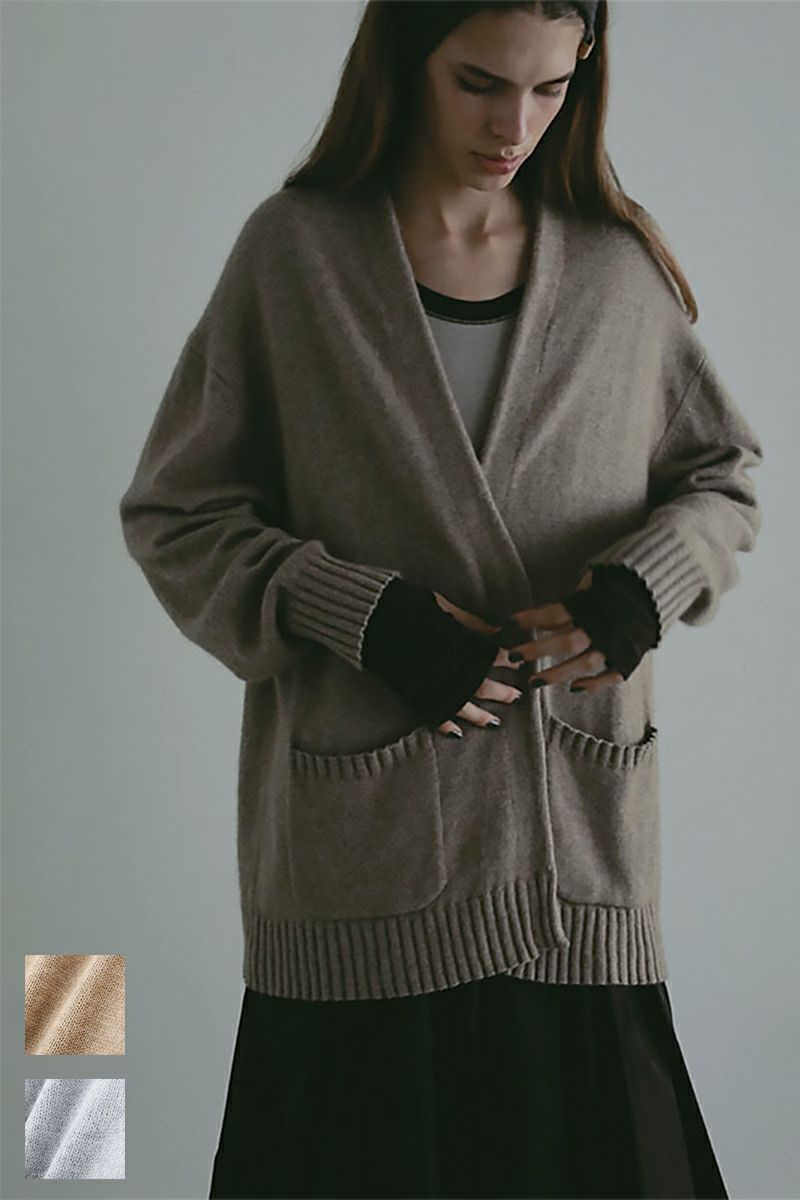 ETRE TOKYO(エトレトウキョウ) プレーンステッチVネックニットカーディガン 1225504082