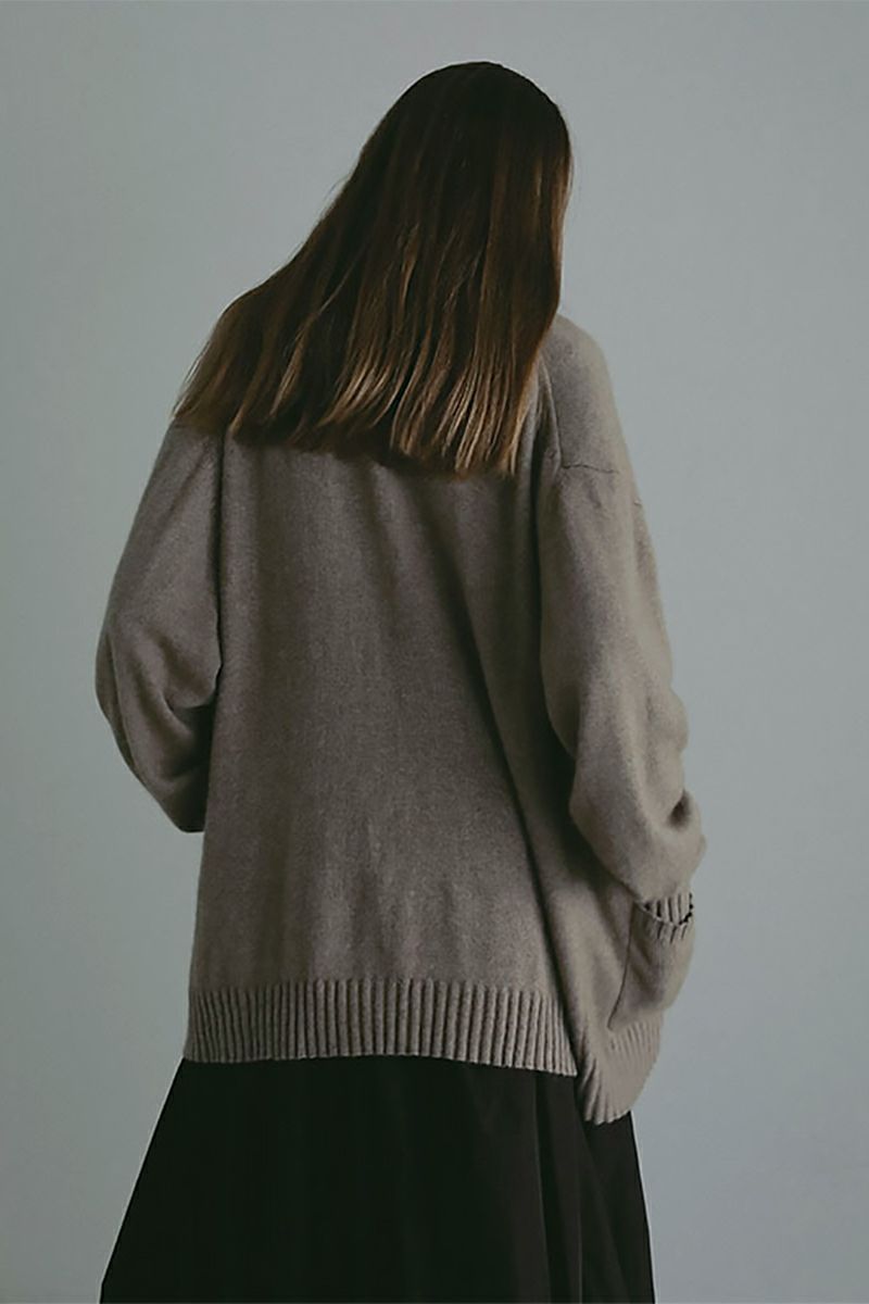 ETRE TOKYO(エトレトウキョウ) プレーンステッチVネックニットカーディガン 1225504082