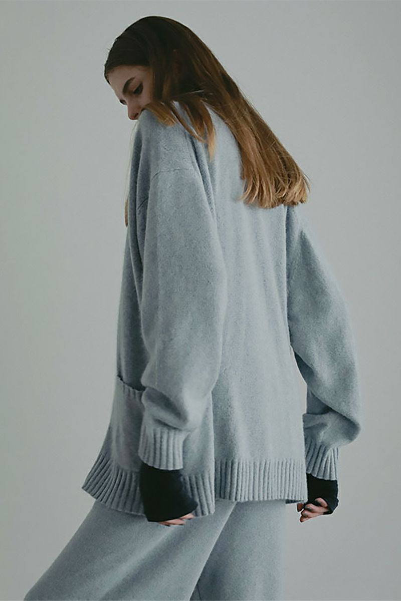 ETRE TOKYO(エトレトウキョウ) プレーンステッチVネックニットカーディガン 1225504082