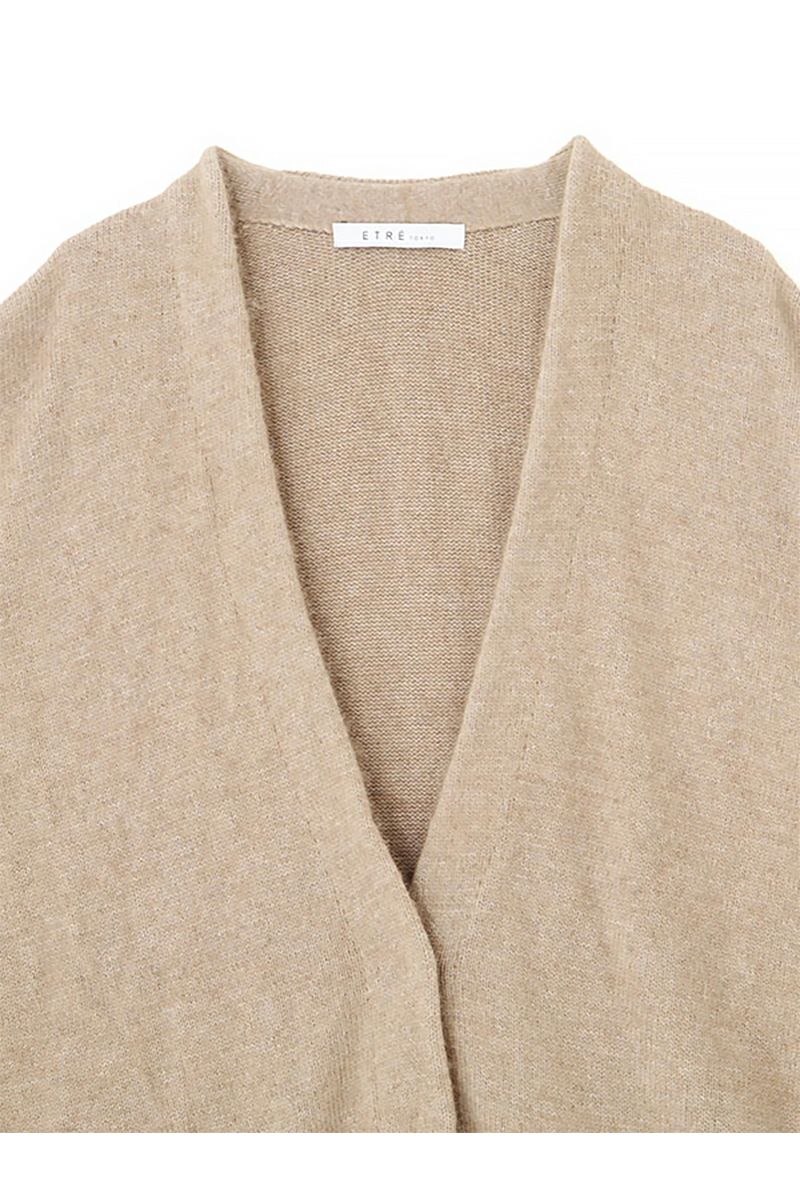ETRE TOKYO(エトレトウキョウ) プレーンステッチVネックニットカーディガン 1225504082