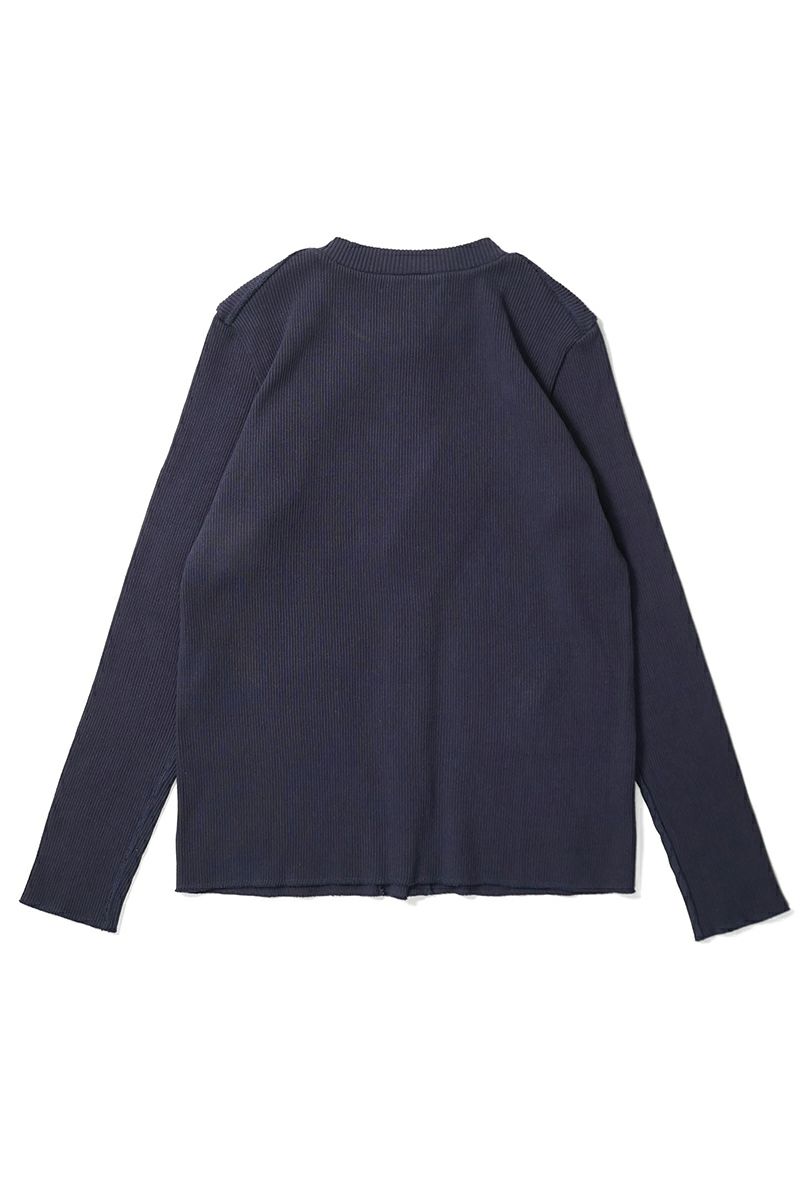 kengo(ケンゴ) recycled cotton rib 2 pockets cardigan リサイクルコットンリブ2ポケットカーディガン K25FW-TP2