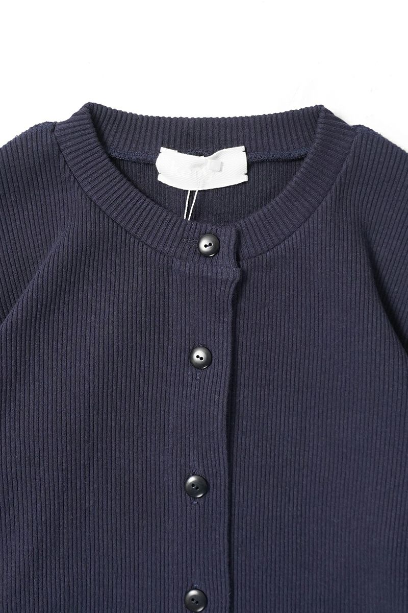 kengo(ケンゴ) recycled cotton rib 2 pockets cardigan リサイクルコットンリブ2ポケットカーディガン K25FW-TP2