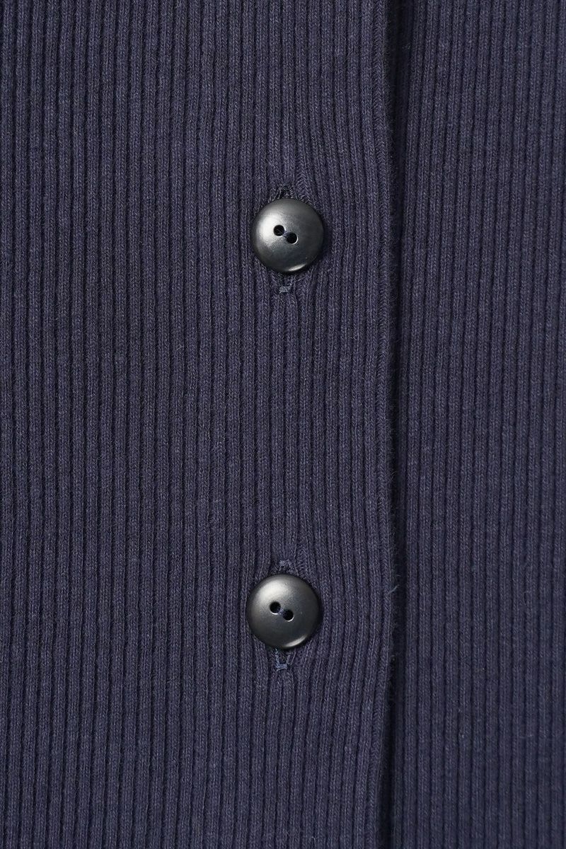 kengo(ケンゴ) recycled cotton rib 2 pockets cardigan リサイクルコットンリブ2ポケットカーディガン K25FW-TP2