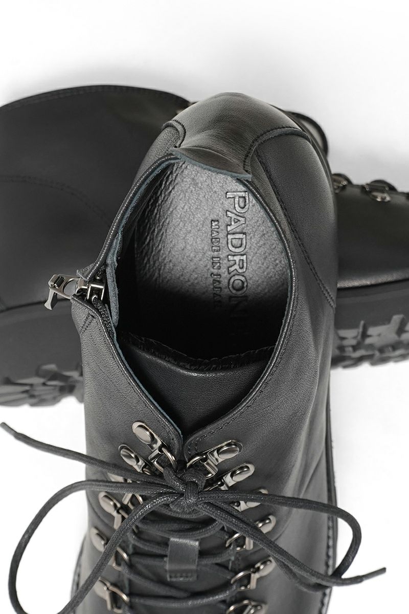 PADRONE(パドローネ) WP SIDE ZIP TREKKING BOOTS (WATER PROOF LEATHER) ウォータープルーフサイドジップトレッキングブーツ PU7358-1128-25C