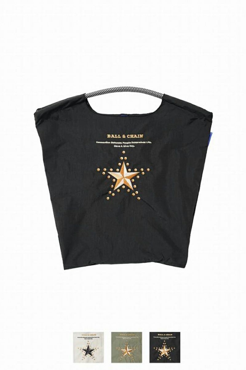 Ball & Chain(ボールアンドチェーン) Star and Studs (M) スターアンドスタッズ(M) ショッピングバック トートバッグ 301061