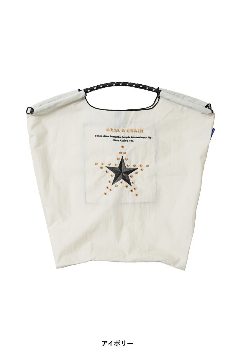 Ball & Chain(ボールアンドチェーン) Star and Studs (M) スターアンドスタッズ(M) ショッピングバック トートバッグ 301061