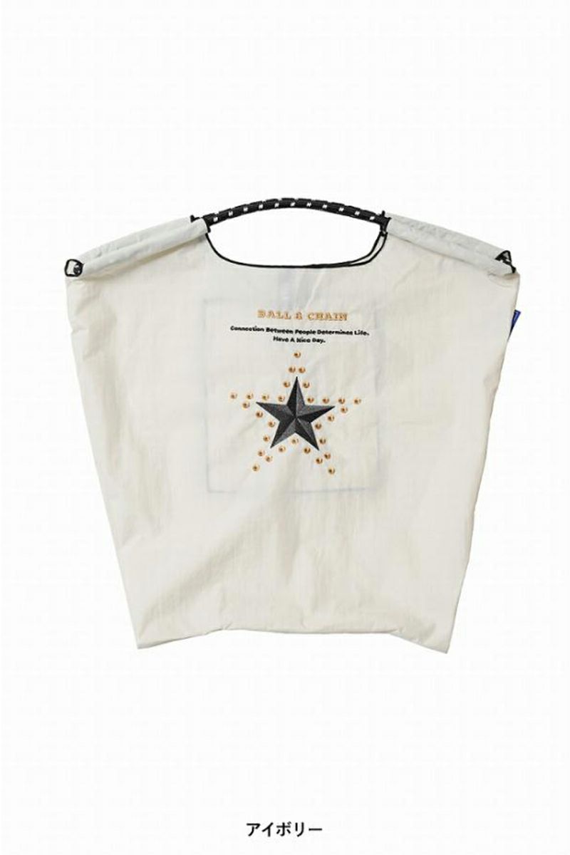 Ball & Chain(ボールアンドチェーン) Star and Studs (M) スターアンドスタッズ(M) ショッピングバック トートバッグ 301061
