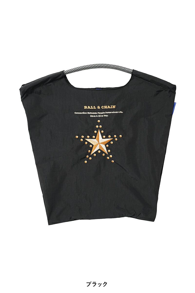 Ball & Chain(ボールアンドチェーン) Star and Studs (M) スターアンドスタッズ(M) ショッピングバック トートバッグ 301061