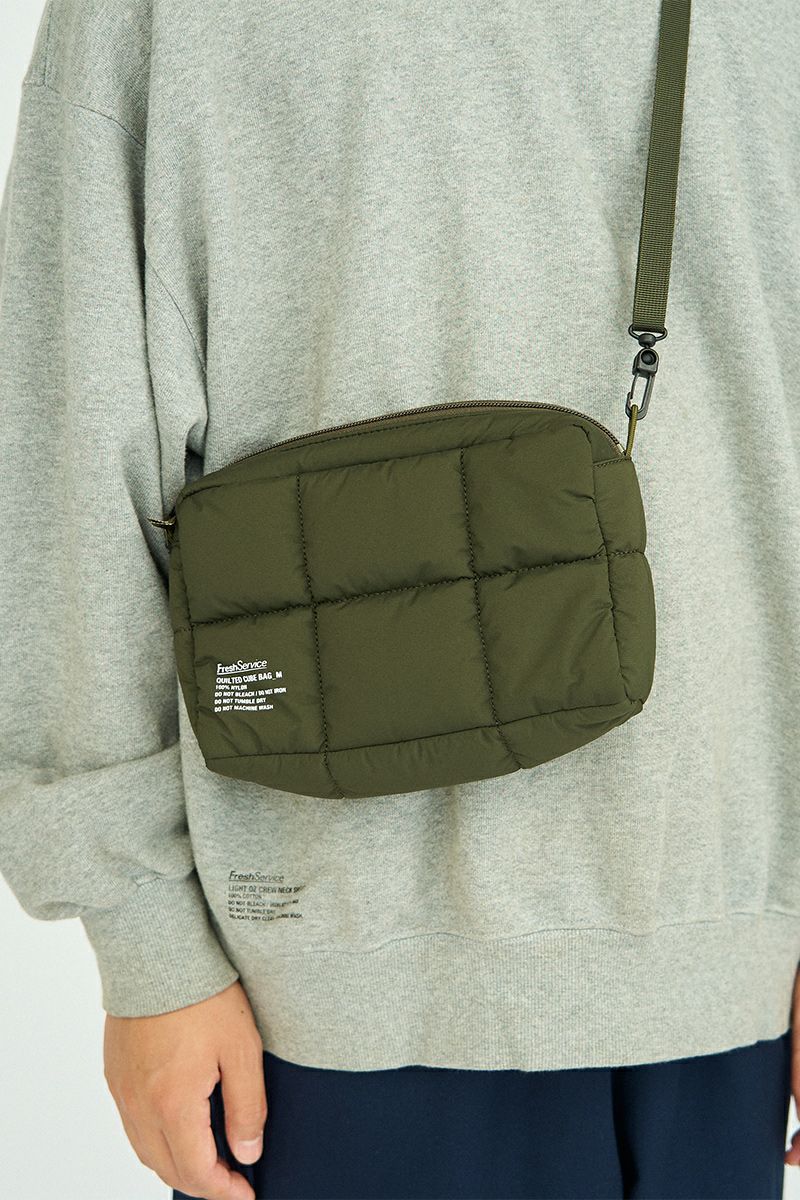 FreshService(フレッシュサービス) QUILTED CUBE BAG_M キルト キューブバッグM FSP253-90188