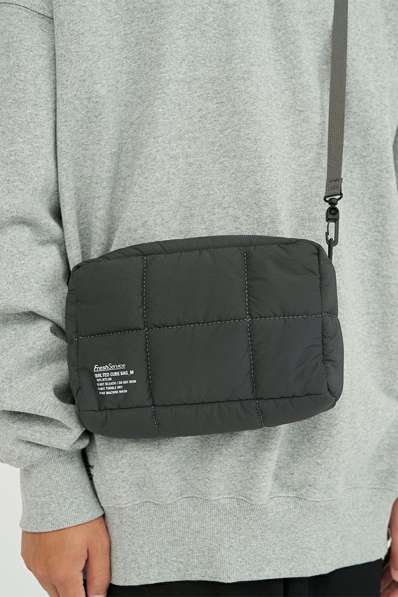 FreshService(フレッシュサービス) QUILTED CUBE BAG_M キルト キューブバッグM FSP253-90188