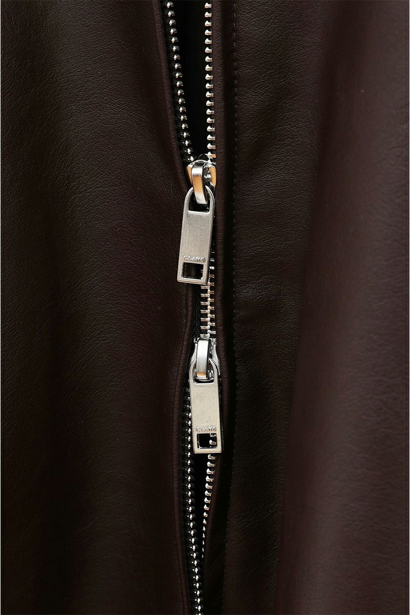 CLANE(クラネ) FAKE LEATHER BALLOON JACKET フェイクレザーバルーンジャケット 19101-0012