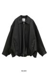 CLANE(クラネ) FAKE LEATHER BALLOON JACKET フェイクレザーバルーンジャケット 19101-0012