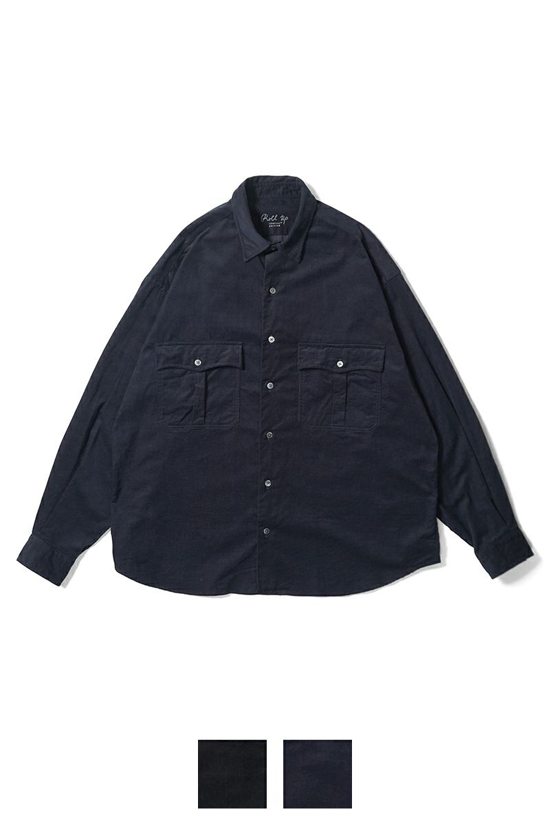 Porter Classic(ポータークラシック) ROLL UP ORGANIC CORDUROY SHIRT ロールアップ オーガニックコーデュロイシャツ PC-016-3685