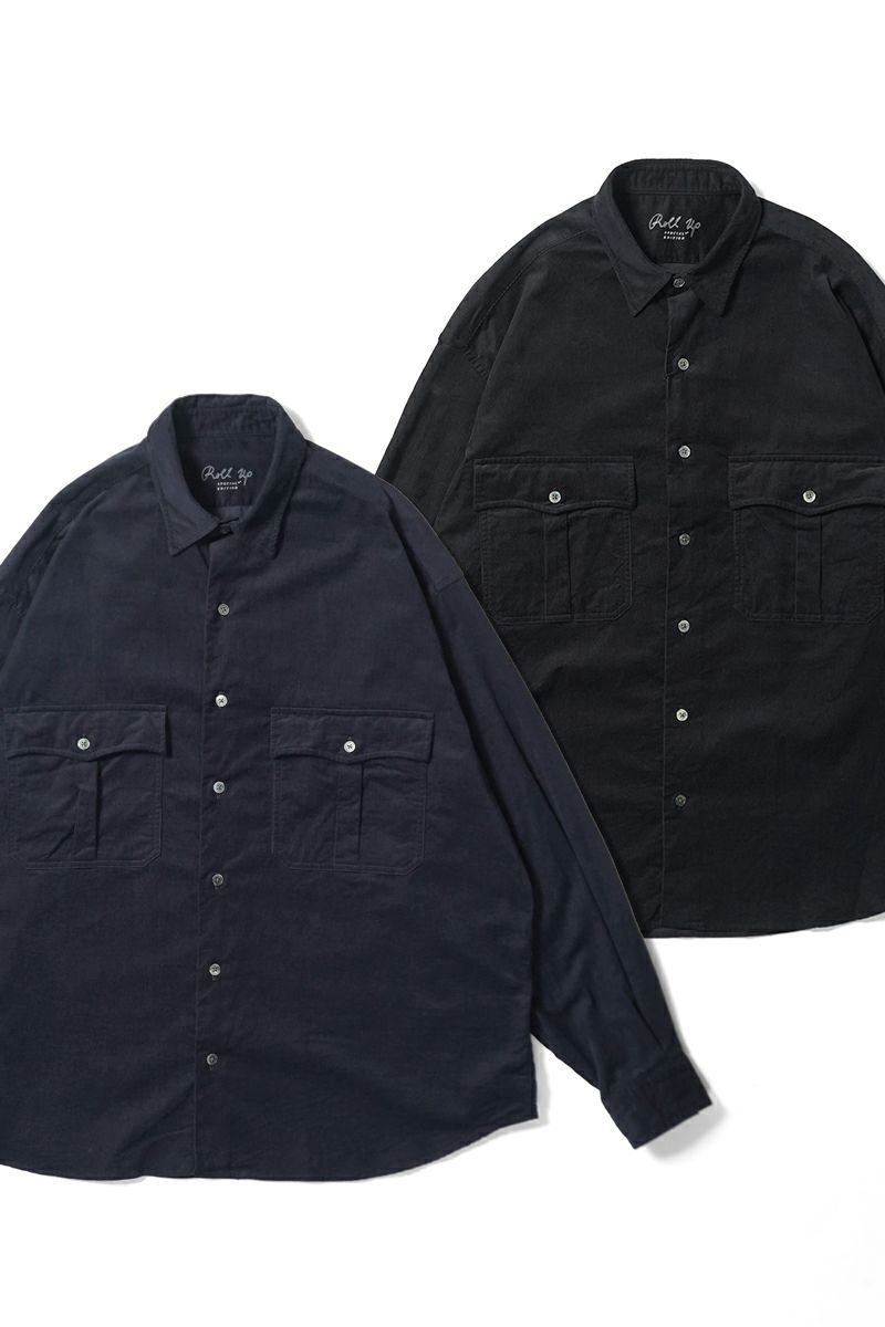 Porter Classic(ポータークラシック) ROLL UP ORGANIC CORDUROY SHIRT ロールアップ オーガニックコーデュロイシャツ PC-016-3685