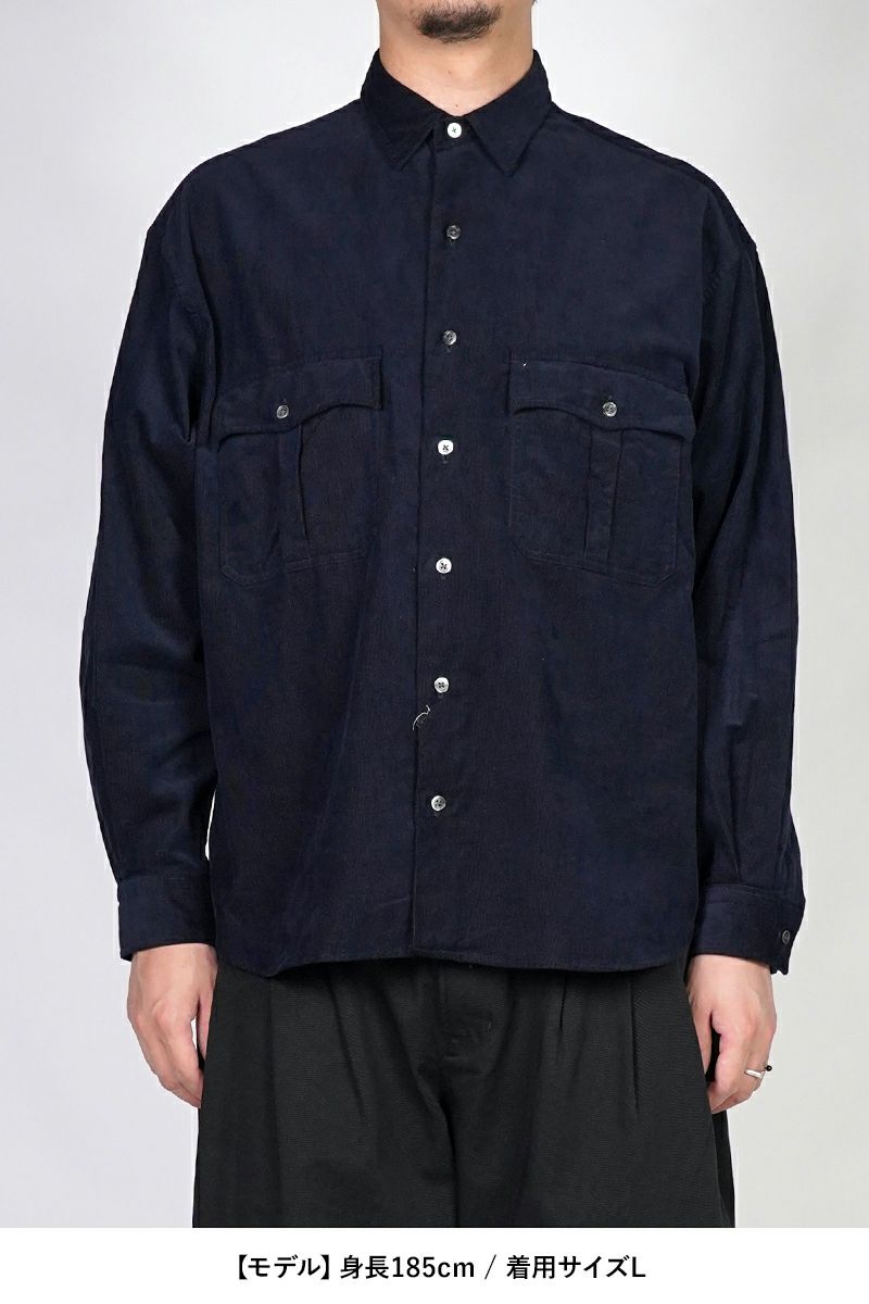 Porter Classic(ポータークラシック)ROLL UP ORGANIC CORDUROY SHIRT ロールアップ オーガニックコーデュロイシャツ PC-016-3685