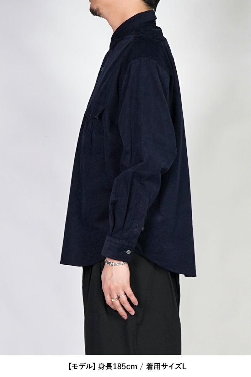 Porter Classic(ポータークラシック)ROLL UP ORGANIC CORDUROY SHIRT ロールアップ オーガニックコーデュロイシャツ PC-016-3685