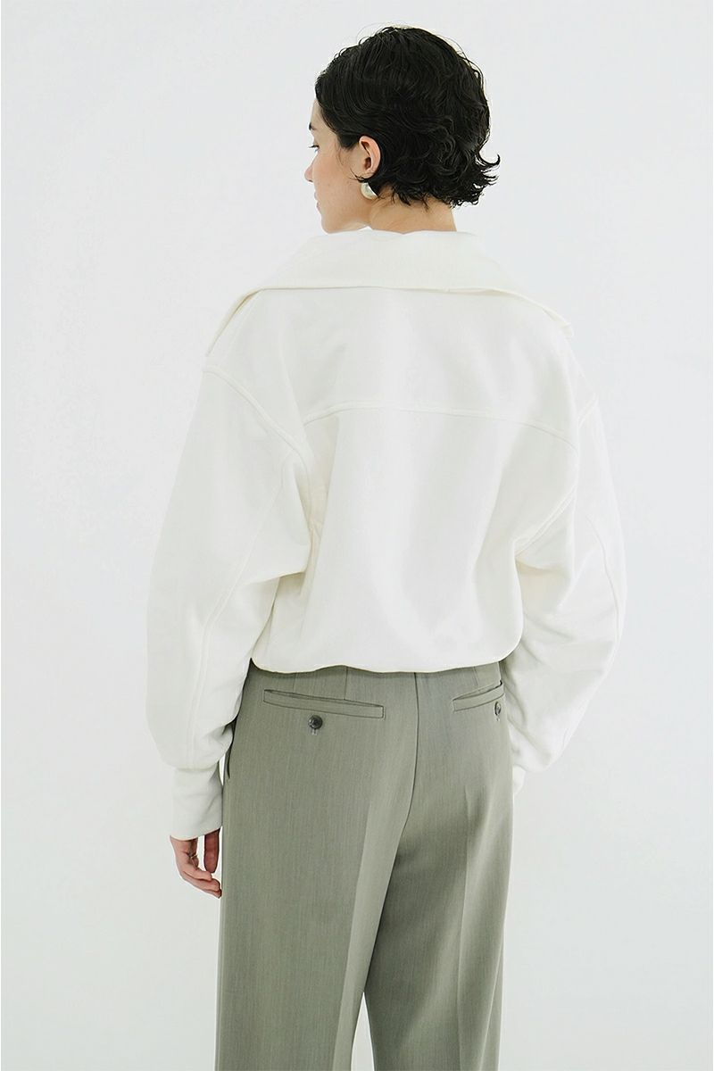 CLANE(クラネ) HALF ZIP SHORT TOPS ハーフジップショートトップス 19105-1352