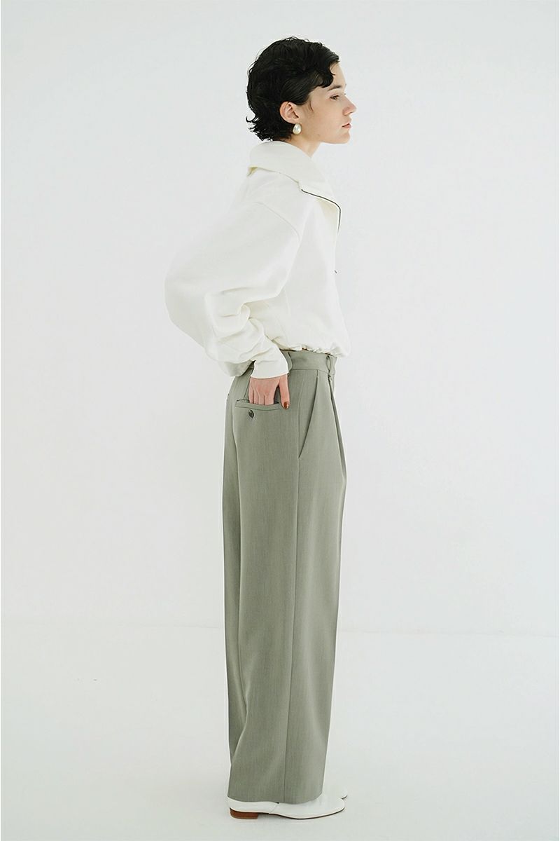 CLANE(クラネ) HALF ZIP SHORT TOPS ハーフジップショートトップス 19105-1352