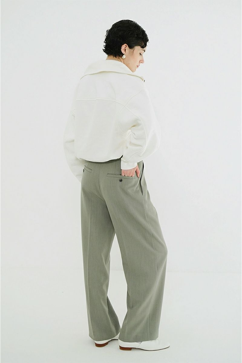 CLANE(クラネ) HALF ZIP SHORT TOPS ハーフジップショートトップス 19105-1352