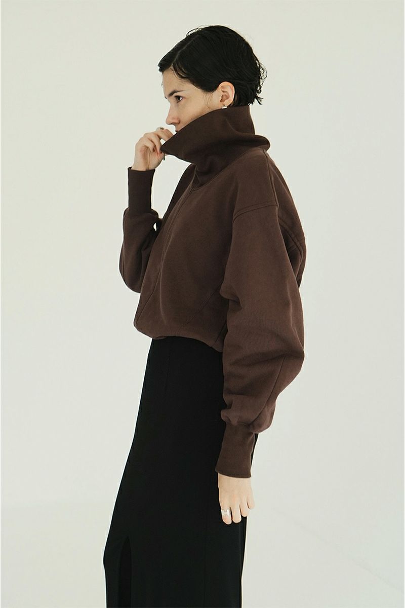 CLANE(クラネ) HALF ZIP SHORT TOPS ハーフジップショートトップス 19105-1352