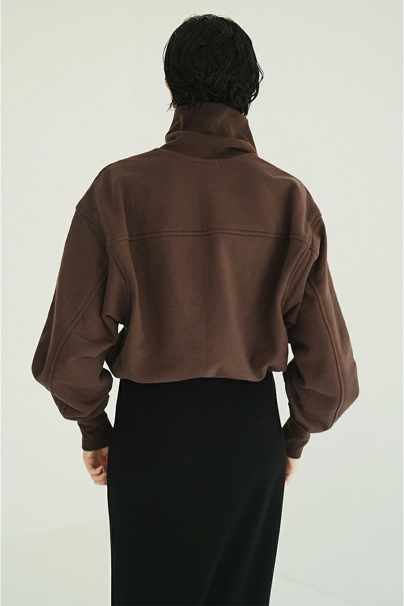 CLANE(クラネ) HALF ZIP SHORT TOPS ハーフジップショートトップス 19105-1352