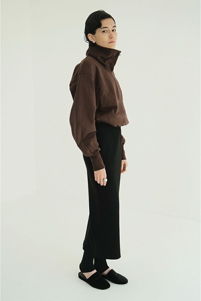 CLANE(クラネ) HALF ZIP SHORT TOPS ハーフジップショートトップス 19105-1352