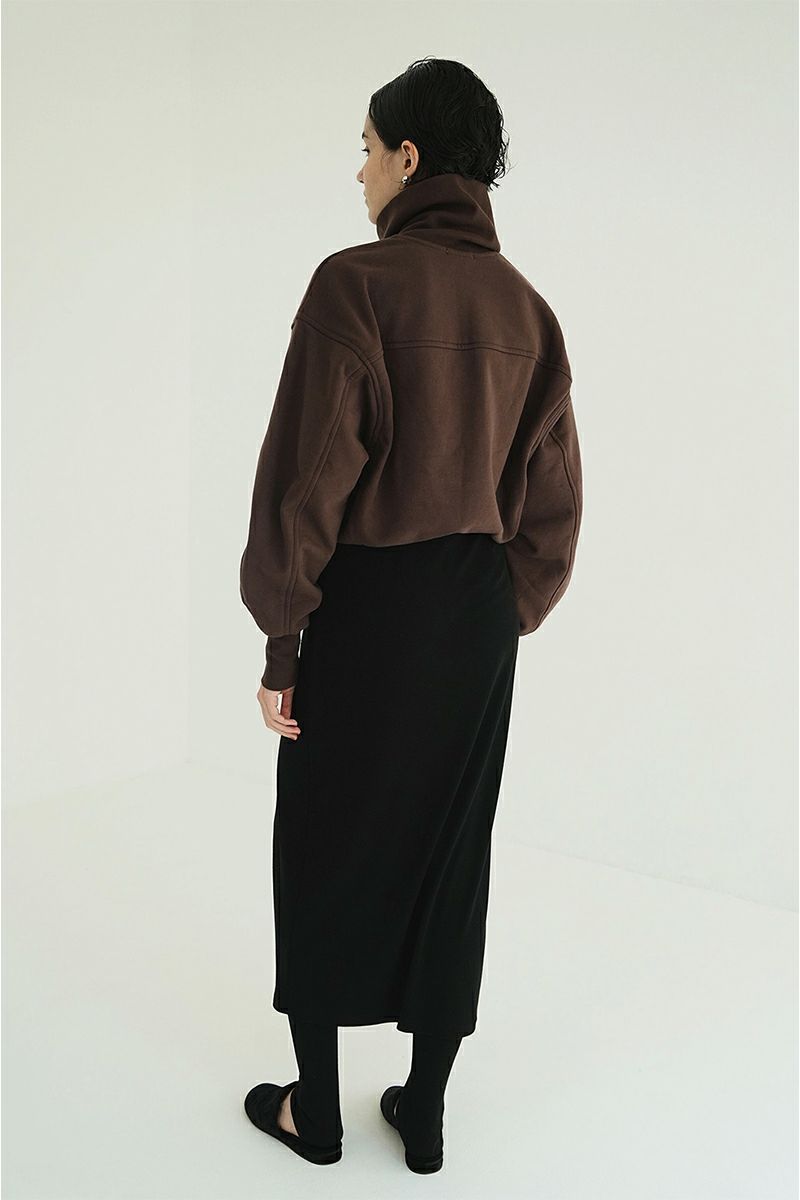 CLANE(クラネ) HALF ZIP SHORT TOPS ハーフジップショートトップス 19105-1352